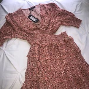 Floral Skirt and Top Set